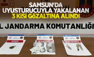 Samsun'da uyuşturucuyla yakalanan 3 kişi gözaltına alındı