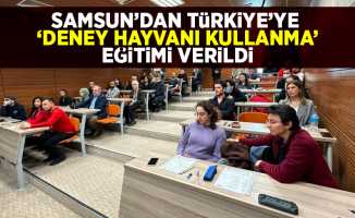 Samsun'dan Türkiye'ye 'deney hayvanı kullanma' eğitimi verildi