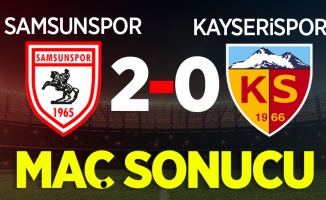 Samsunspor- Kayserispor maç sonucu: 2-0