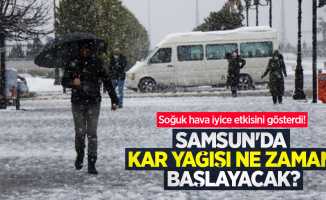 Soğuk hava iyice etkisini gösterdi! Samsun'da kar yağışı ne zaman başlayacak?