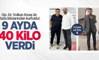 Op. Dr. Volkan Kınaş ile fazla kilolarından kurtuldu! 9 ayda 40 kilo verdi