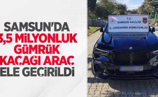 Samsun'da 3,5 milyonluk gümrük kaçağı araç ele geçirildi
