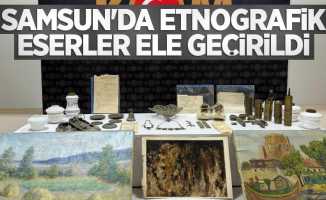 Samsun'da etnografik eserler ele geçirildi