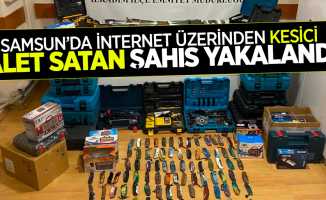 Samsun'da internet üzerinden kesici alet satan şahıs yakalandı