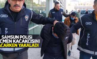 Samsun polisi, göçmen kaçakçısını kaçarken yakaladı