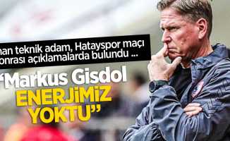 Alman teknik adam, Hatayspor maçı sonrası açıklamalarda bulundu ...  Markus Gisdol  ENERJİMİZ  YOKTU 