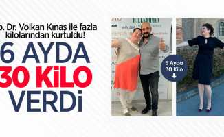 Op. Dr. Volkan Kınaş ile fazla kilolarından kurtuldu! 6 ayda 30 kilo verdi