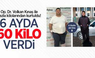 Op. Dr. Volkan Kınaş ile fazla kilolarından kurtuldu! 6 ayda 60 kilo verdi