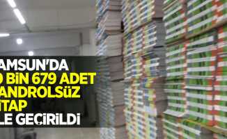 Samsun'da 10 bin 679 adet bandrolsüz kitap ele geçirildi