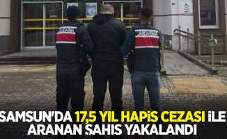 Samsun'da 17,5 yıl hapis cezası ile aranan şahıs yakalandı