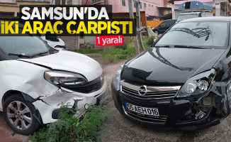 Samsun'da iki araç çarpıştı: 1 yaralı