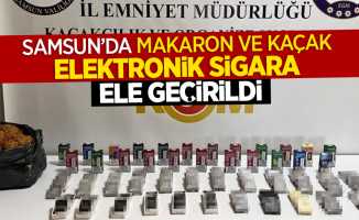 Samsun'da makaron ve kacak elektronik sigara ele geçirildi