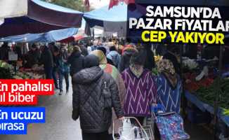 Samsun'da pazar fiyatları cep yakıyor! En pahalısı kıl biber, en ucuzu pırasa