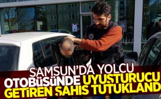 Samsun'da yolcu otobüsünde uyuşturucu getiren şahıs yakalandı