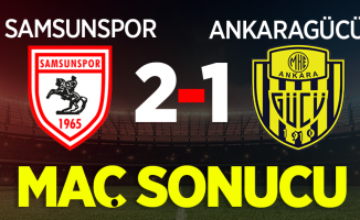 Samsunspor: 2 - MKE Ankaragücü: 1 (Maç sonucu)