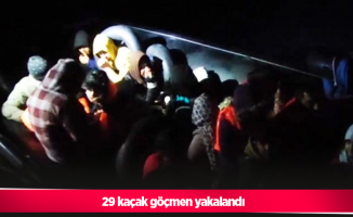 29 kaçak göçmen yakalandı