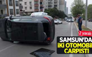 Samsun'da iki otomobil çarpıştı: 2 yaralı