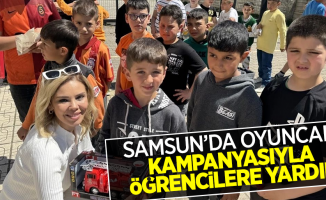 Samsun'da oyuncak kampanyasıyla öğrencilere yardım