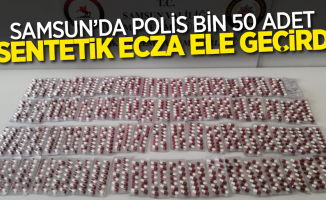 Samsun'da polis bin 50 adet sentetik ecza ele geçirildi