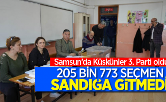Samsun’da Küskünler 3. Parti oldu: 205 bin 773 seçmen sandığa gitmedi