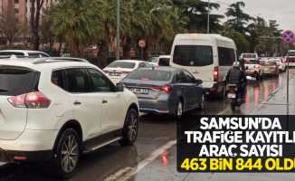 Samsun’da trafiğe kayıtlı araç sayısı 463 bin 844 oldu
