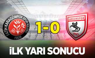 Fatih Karagümrük 1-0 Samsunspor (İlk yarı sonucu)