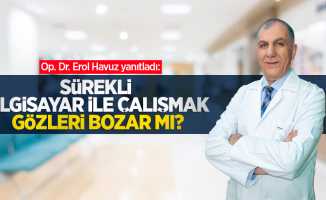 Op. Dr. Erol Havuz yanıtladı: Sürekli Bilgisayar ile Çalışmak Gözleri Bozar mı?