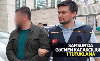 Samsun'da göçmen kaçakçılığına 1 tutuklama