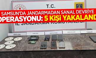 Samsun'da sanal devriye operasyonu: 5 kişi yakalandı