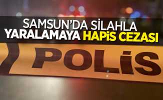 Samsun'da silahla yaralamaya hapis cezası