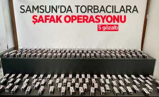 Samsun'da torbacılara şafak operasyonu: 5 gözaltı