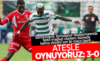 Samsunspor, Konyaspor deplasmanında farklı mağlup olurken; kümede kalma stresini son iki maça taşıdı ...  ATEŞLE OYNUYORUZ 3-0