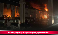Fabrika yangını: Çok sayıda ekip bölgeye sevk edildi