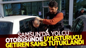 Samsun'da yolcu otobüsünde uyuşturucu getiren şahıs yakalandı